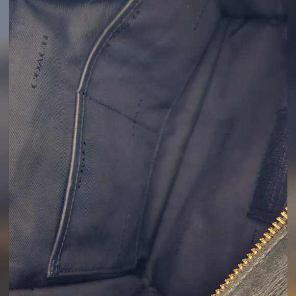 Coach 2 WAY Handbag Black Leather Shoulder Mini Bag - Picture 15 of 16